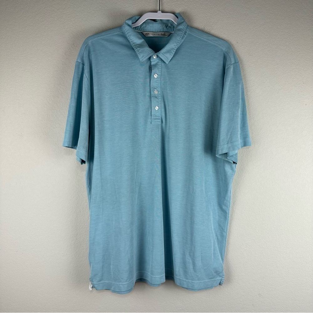 Travis Mathew Light Blue Short Sleeve Golf Golfing Tee Shirt Size XXL